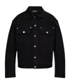 Dsquared2 Dsquared Men Black Stretch Denim Jacket In Black