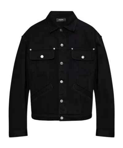 DSQUARED2 DSQUARED2 ICON LOGO EMBOSSED DENIM JACKET