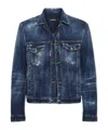 Dsquared2 Long-sleeved Denim Jacket In Blue