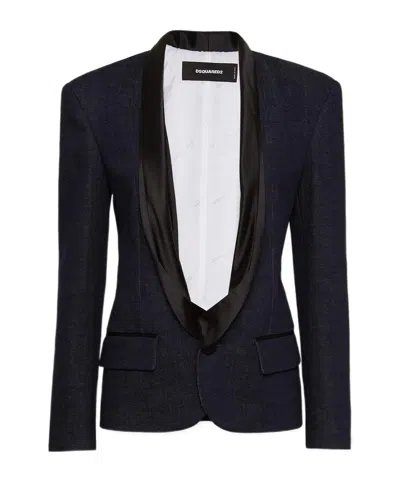 DSQUARED2 LONG-SLEEVED DENIM SUIT COAT
