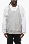 Dsquared2 Long Sleeved Dominate Crew-neck T-shirt With Removable Nylon In Gray