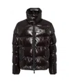 Dsquared2 Black Down Jacket With Logo Patch On The Front In Black
