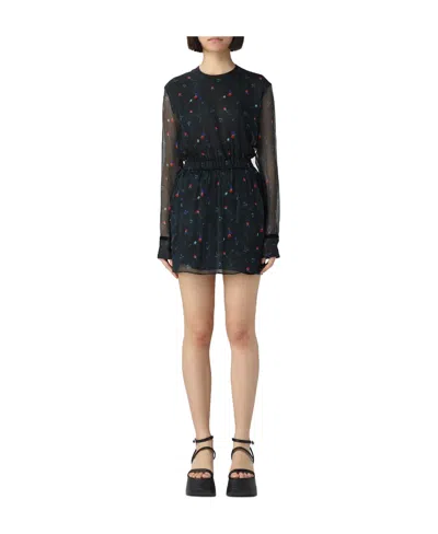 Dsquared2 Long-sleeved Dress In Black