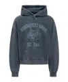 Dsquared2 Long-sleeved Hooded Hoodie In Black