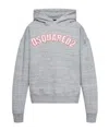 Dsquared2 Relaxed Fit Grey Hoodie With Front Kangaroo Pocket In Gray