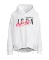 Dsquared2 Long-sleeved Hooded Hoodie In White