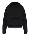 Dsquared2 Long-sleeved Hooded Sweatshirt In Black