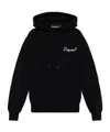 Dsquared2 Long-sleeved Hooded Sweatshirt In Black