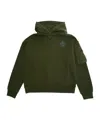 Dsquared2 Long-sleeved Hooded Sweatshirt In Green
