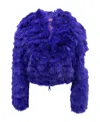 Dsquared2 Feathers Bomber Jacket Women In Blue