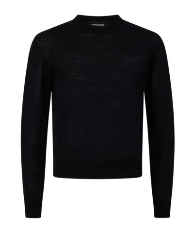 Dsquared2 Long Sleeved Jumper In Black