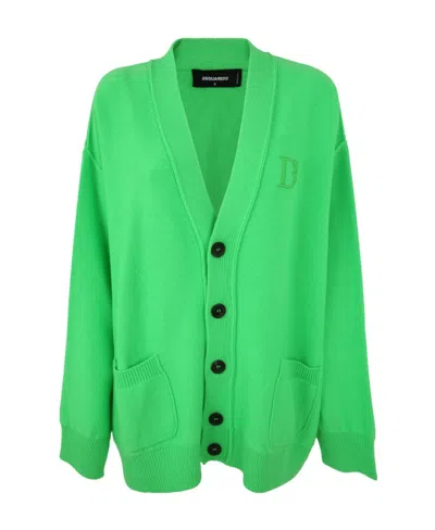 DSQUARED2 LONG-SLEEVED KNITTED CARDIGAN