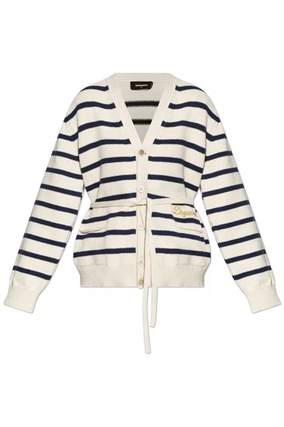 Dsquared2 Long-sleeved Knitwear In White