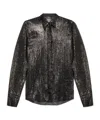 Dsquared2 Long-sleeved Lapel Shirt In Black
