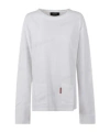 Dsquared2 Long Sleeved Logo Patch T-shirt In White