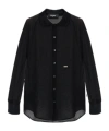 Dsquared2 Long-sleeved Shirt In Black