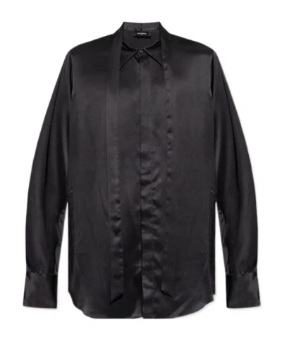 Dsquared2 Long-sleeved Shirt In Black