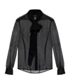 Dsquared2 Chiffon Pussy Bow Shirt In Black
