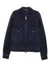 Dsquared2 Long-sleeved Shirt Jacket In Blue