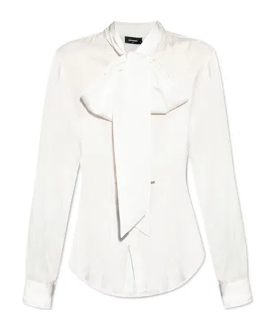 Dsquared2 Long-sleeved Shirt In White