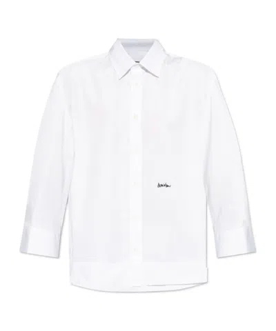 DSQUARED2 DSQUARED2 LOGO EMBROIDERED LONG SLEEVED SHIRT