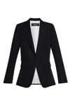 Dsquared2 Long-sleeved Single-breasted Tailored Blazer In Black