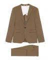 Dsquared2 Einreihiger Baumwollanzug In Berlin-passform In Brown