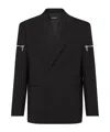 Dsquared2 Mens Black Logo-patch Stretch-wool Trousers In Black