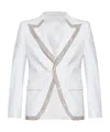 Dsquared2 Crystal-embellished Blazer In White