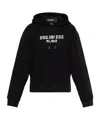 Dsquared2 Logo Printed Drawstring Hoodie In Black