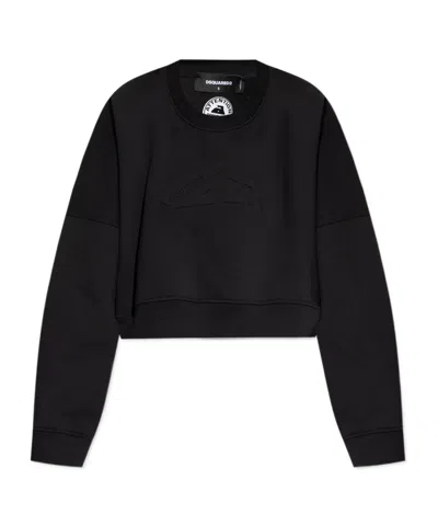 Dsquared2 Long-sleeved Sweater In Black