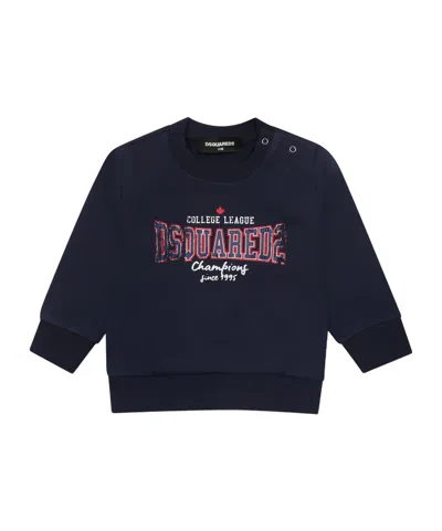 Dsquared2 Long-sleeved Sweater In Black