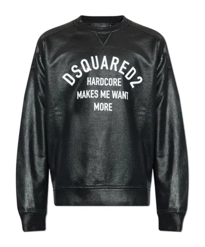 Dsquared2 Long-sleeved Sweater In Black