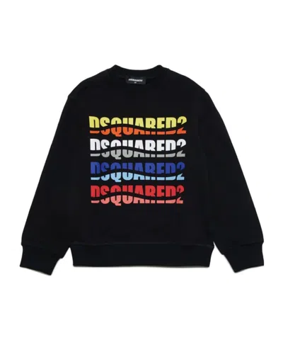 Dsquared2 Long-sleeved Sweater In Black