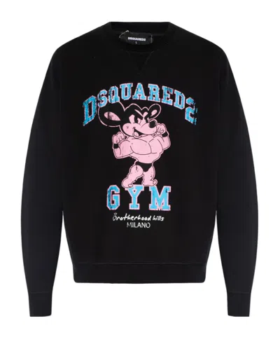 Dsquared2 Long-sleeved Sweater In Black