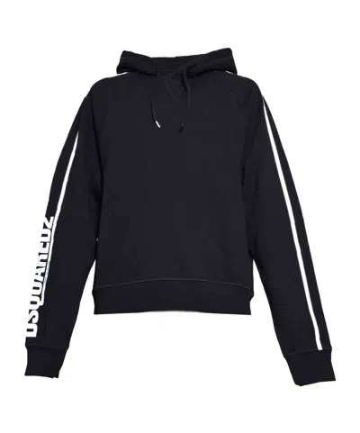 Dsquared2 Golden Goose White Flat Shoes In Black