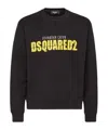 Dsquared2 Logo-print Cotton Sweatshirt In Black