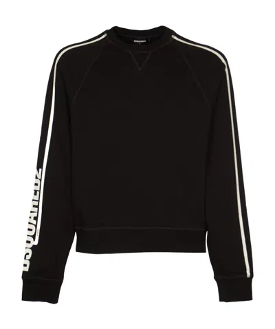 Dsquared2 Long-sleeved Sweater In Black
