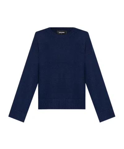 Dsquared2 Long-sleeved Sweater In Black