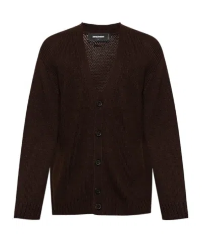 Dsquared2 Long-sleeved Sweater In Black