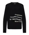 Dsquared2 Text-embroidered Sweater In Black