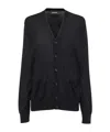 Dsquared2 Virgin Wool Cardigan In Black