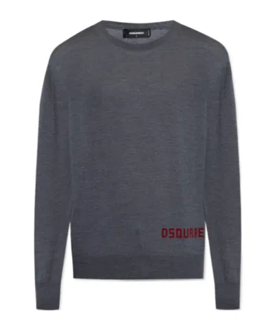 Dsquared2 Long-sleeved Sweater In Black