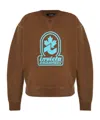 Dsquared2 Printed Sweatshirt In Brown