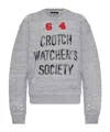 Dsquared2 Printed Sweatshirt In Gray