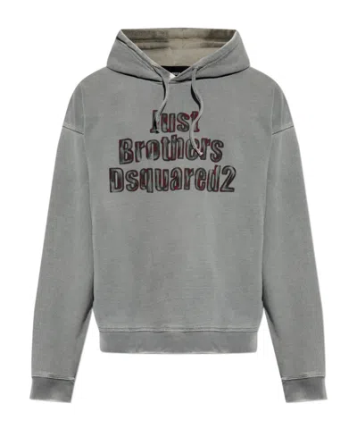 Dsquared2 Long-sleeved Sweater In Gray