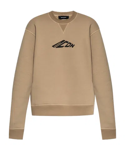 DSQUARED2 DSQUARED2 ICON LOGO PRINTED CREWNECK SWEATSHIRT
