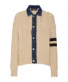 Dsquared2 Cable-knitt Cardigan In Nude