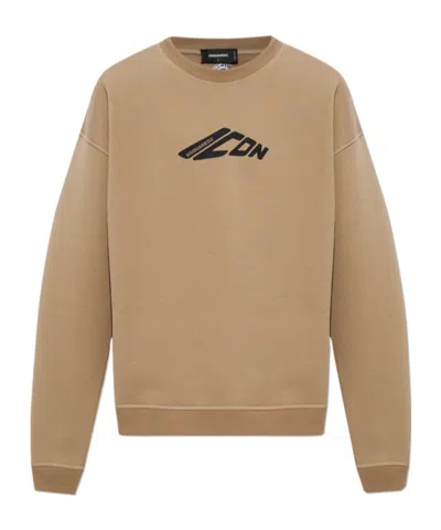 DSQUARED2 DSQUARED2 ICON LOGO PRINTED CREWNECK SWEATSHIRT