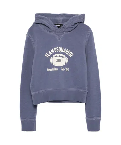 DSQUARED2 LOGO-PRINT HOODIE